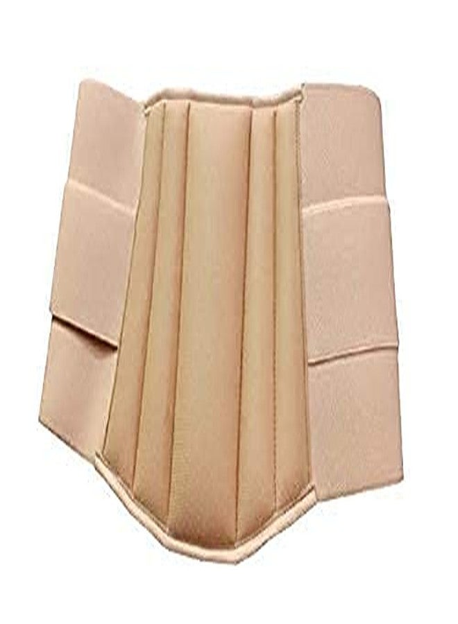 حزام دعم أسفل الظهر/حزام دعم أسفل الظهر من MEDTRIX Premium لتخفيف آلام الظهر - حزام ضغط بأحزمة مزدوجة قابلة للتعديل للرجال والنساء بيج (متوسط) - Image 2