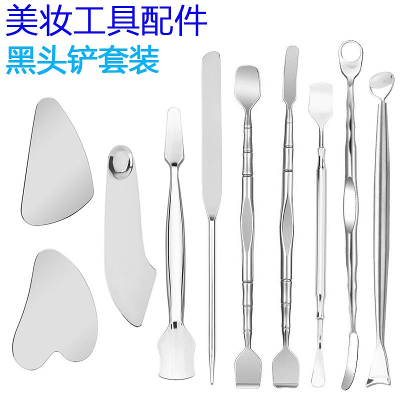 Stainless Steel Ultra-Thin Blackhead Scraper Triangle Scraping Facial Pores Cleaning Tool Double-Headed Blackhead Shovel To Remove Blackheads - Image 2