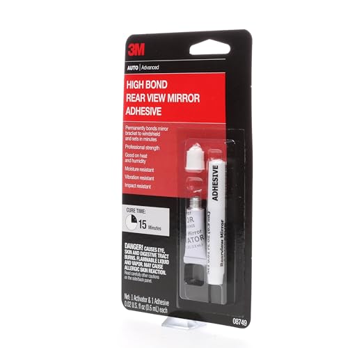 3M High-Bond Rearview Mirror Adhesive, 08749, 0.02 fl oz, 1 Per Pack - Image 3