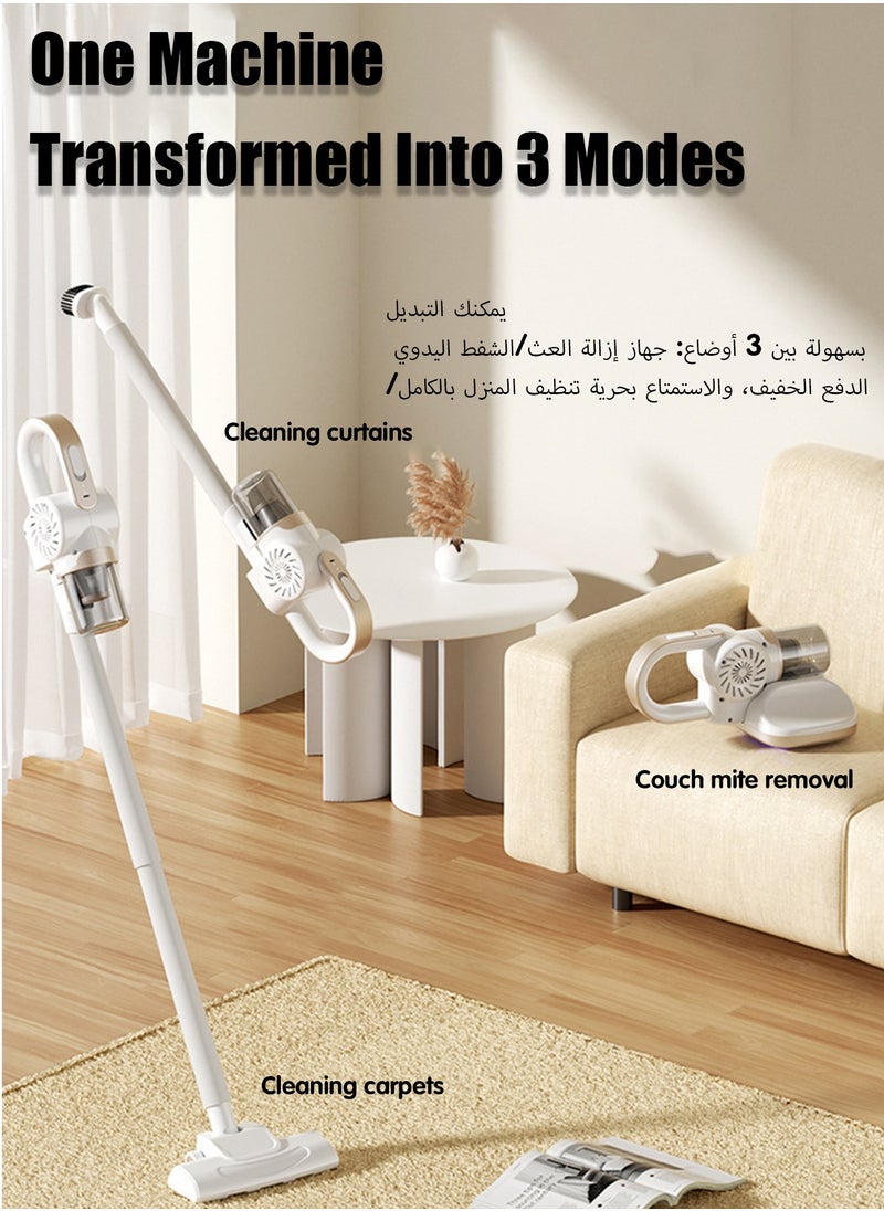 HEROCKX Cordless Vacuum Cleaner with 11KPa 4 in 1 Lightweight Stick Vacuum Cleaner with 100W Motor UVC ultraviolet light to remove mites Purple  - Image 5