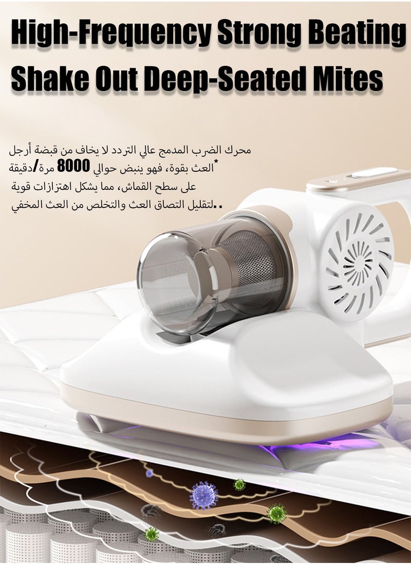HEROCKX Cordless Vacuum Cleaner with 11KPa 4 in 1 Lightweight Stick Vacuum Cleaner with 100W Motor UVC ultraviolet light to remove mites Purple  - Image 3