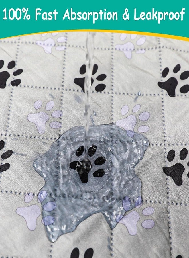 FURWEY FUWERY Washable Pee Pads for Dogs ,30"X34", Thick Heavy Absorbency Reusable, Prevent Leakage, Non-Slip Pee Pads for Puppy Playpen,Potty Training, Grey, 2 Packs - Image 5