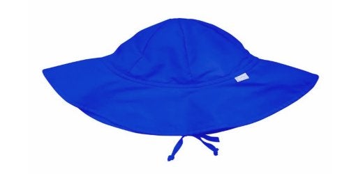 i play. Baby Brim Sun Protection Hat, Royal, 0-6 Months - Image 1