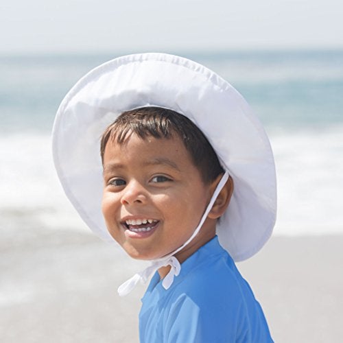 i play. Baby Brim Sun Protection Hat, Royal, 0-6 Months - Image 2