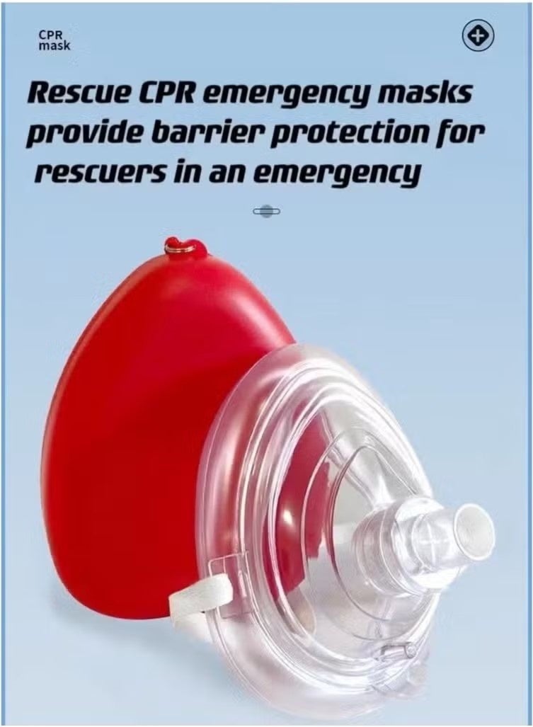 Choking Emergency Device Respiratory Training Trainer Rescue Mask CPR Device Rescue Device Training Products Family Removal Device for Suffocation Removing Blocked Objects Aid Device(2pcs) - Image 2