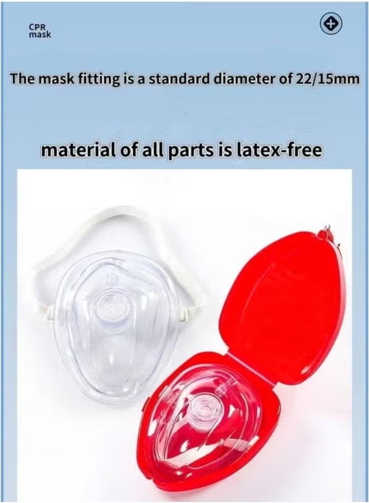 Choking Emergency Device Respiratory Training Trainer Rescue Mask CPR Device Rescue Device Training Products Family Removal Device for Suffocation Removing Blocked Objects Aid Device(2pcs) - Image 4