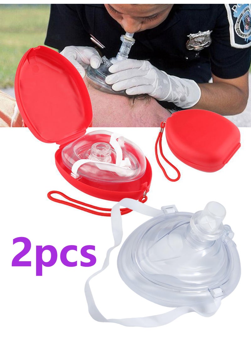 Choking Emergency Device Respiratory Training Trainer Rescue Mask CPR Device Rescue Device Training Products Family Removal Device for Suffocation Removing Blocked Objects Aid Device(2pcs) - Image 1