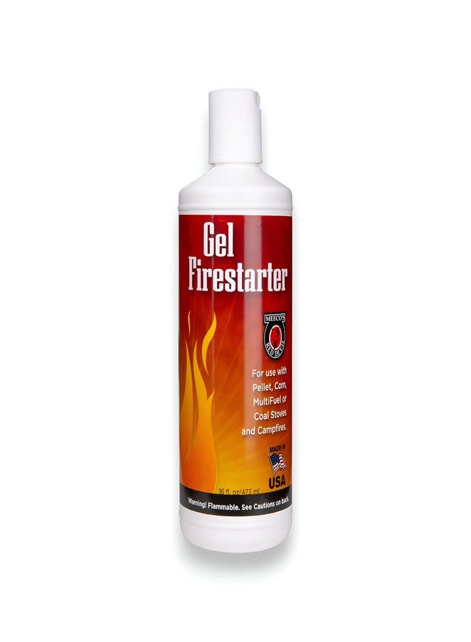 Meeco's Red Devil 416 Gel Firestarter - Fire Starter Gel for Igniting Pellet, Corn & Coal Burning Stoves (16 fl oz) - Made in The USA