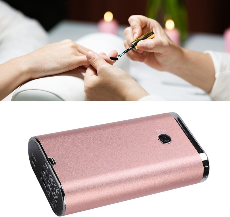 Hair Extension Light, Rechargeable 395nm Quick Curing Handheld Nail Lamp, 6 Light Chips Lamp with Aluminum Alloy Construction, Ideal for Salon & Home Use Professional Styling Tools - Image 5