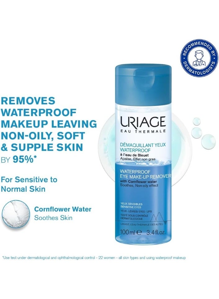 Uriage Waterproof Eye Make-Up Remover 100ml - Image 2