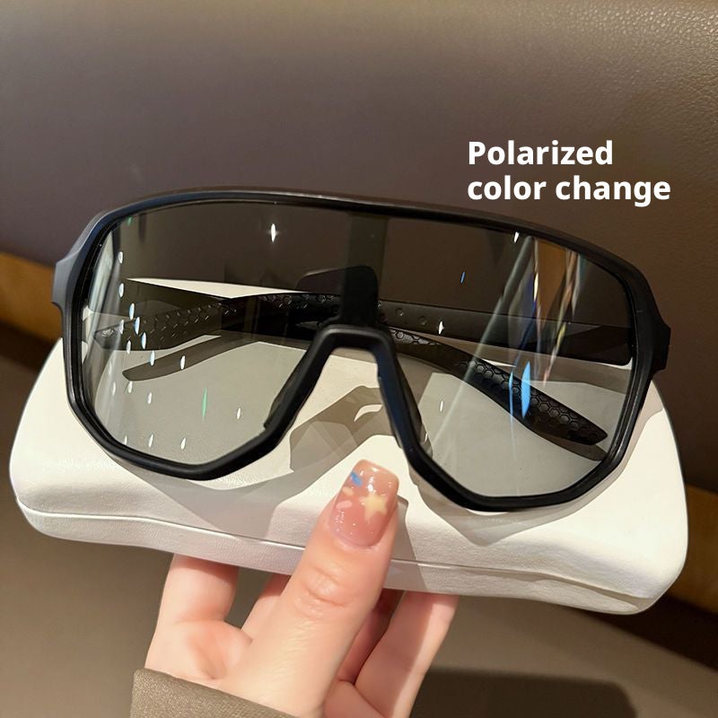 Outdoor Cycling Polarized Sunglasses Photochromic Windproof Goggles - Image 1