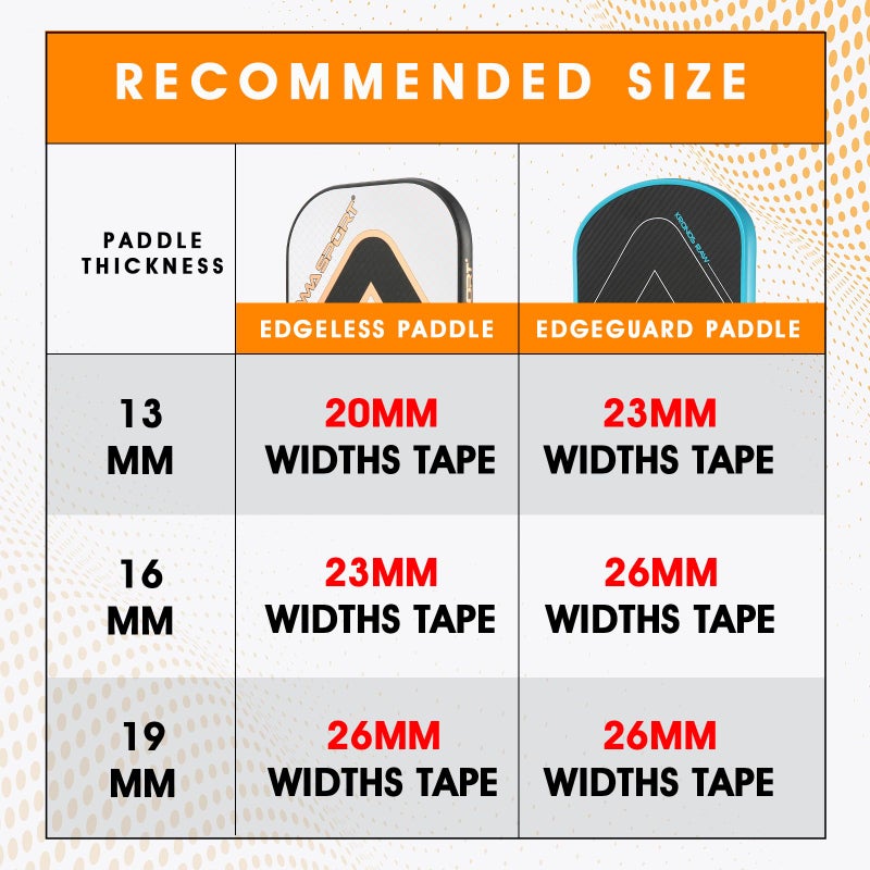 AMA SPORT Pickleball Paddle Edge Guard Tape with Stripes 3 Pack Edge Protection Tapes 26mm Width Paddle Edge Cover Perfectly Fits Curved Edge Without Wrinkling (Stripes Purple) - Image 4