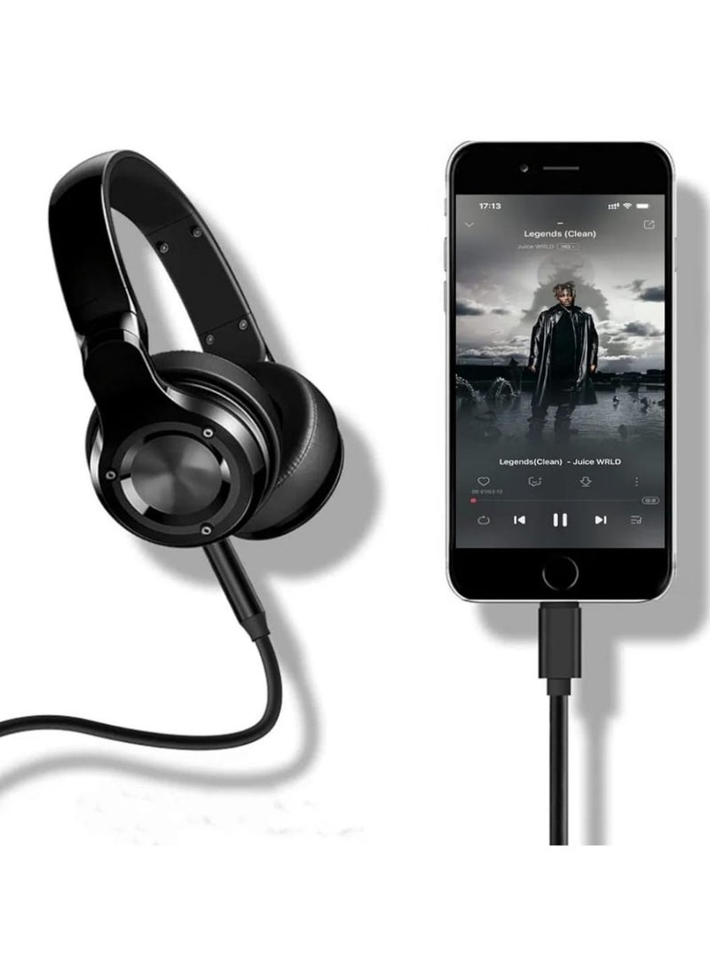 تقليدي كابل Lightning إلى 3.5 مم Aux – محول منفذ سماعات الرأس لأجهزة iPhone، كابل صوت ستيريو ذكري لأجهزة iPhone 14/13/12/11/XS/XR/X/8/7، iPad، iPod للتوصيل بالسيارة/النظام الصوتي المنزلي، السماعات، سماعات الرأس - Image 4