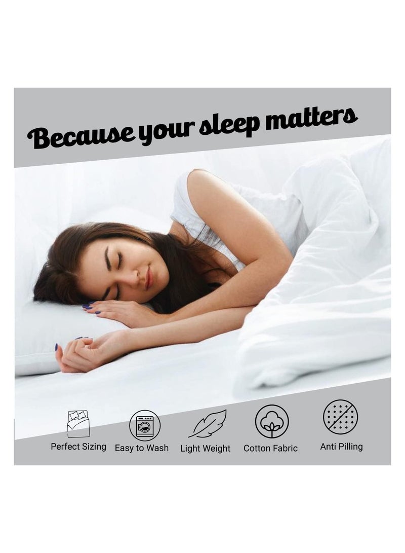 Comfy COMFY 3 PC HOTEL QUALITY STRIPED 300TC WHITE BEDSHEET SET WITH 2 PILLOW COVERS  - Image 5