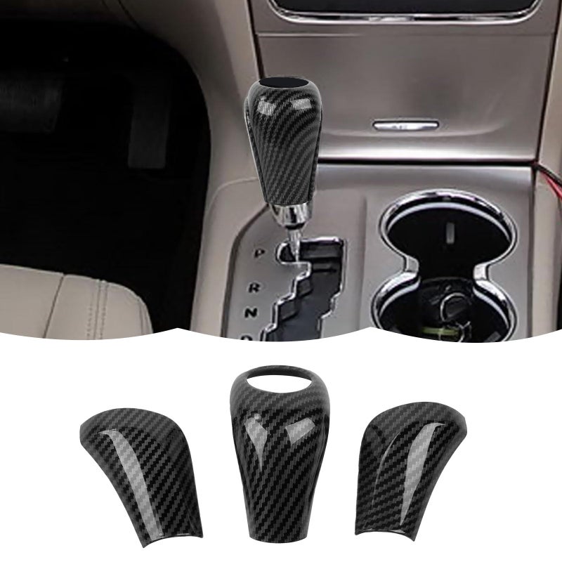 RT-TCZ RTTCZ Carbon Fiber Gear Shift Knob Cover Trim Decorative Interior Accessories for Jeep Grand Cherokee 20112013 - Image 2