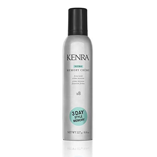Kenra Professional Nitro Memory CrÃ¨me 18 | Firm Hold CrÃ¨me Mousse | All Hair Types | 8 Oz - Image 1