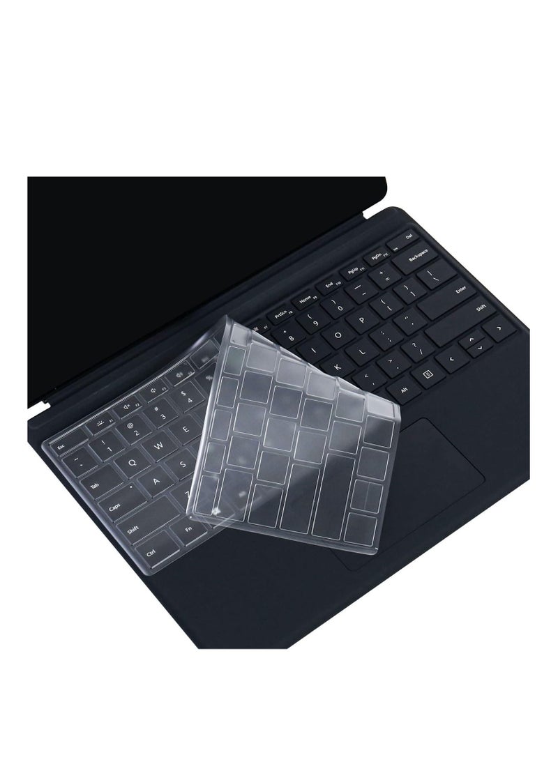 Keyboard Cover Skin Protector for Microsoft 2024 Surface Pro (11th Edition Copilot+ PC)/ Pro 10/ Pro 9/ Pro 8/ Pro X, US English Layout, Ultra Thin Protective High Transparency TPU Keyboard Skin Film  - Image 2