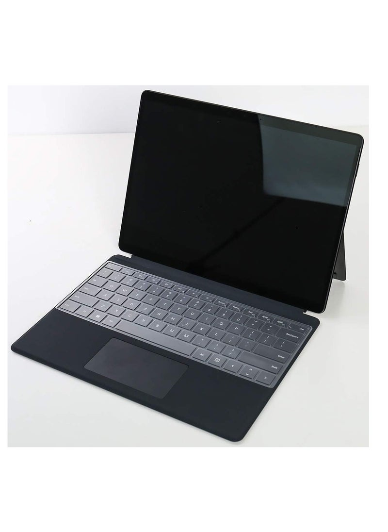 Keyboard Cover Skin Protector for Microsoft 2024 Surface Pro (11th Edition Copilot+ PC)/ Pro 10/ Pro 9/ Pro 8/ Pro X, US English Layout, Ultra Thin Protective High Transparency TPU Keyboard Skin Film  - Image 1
