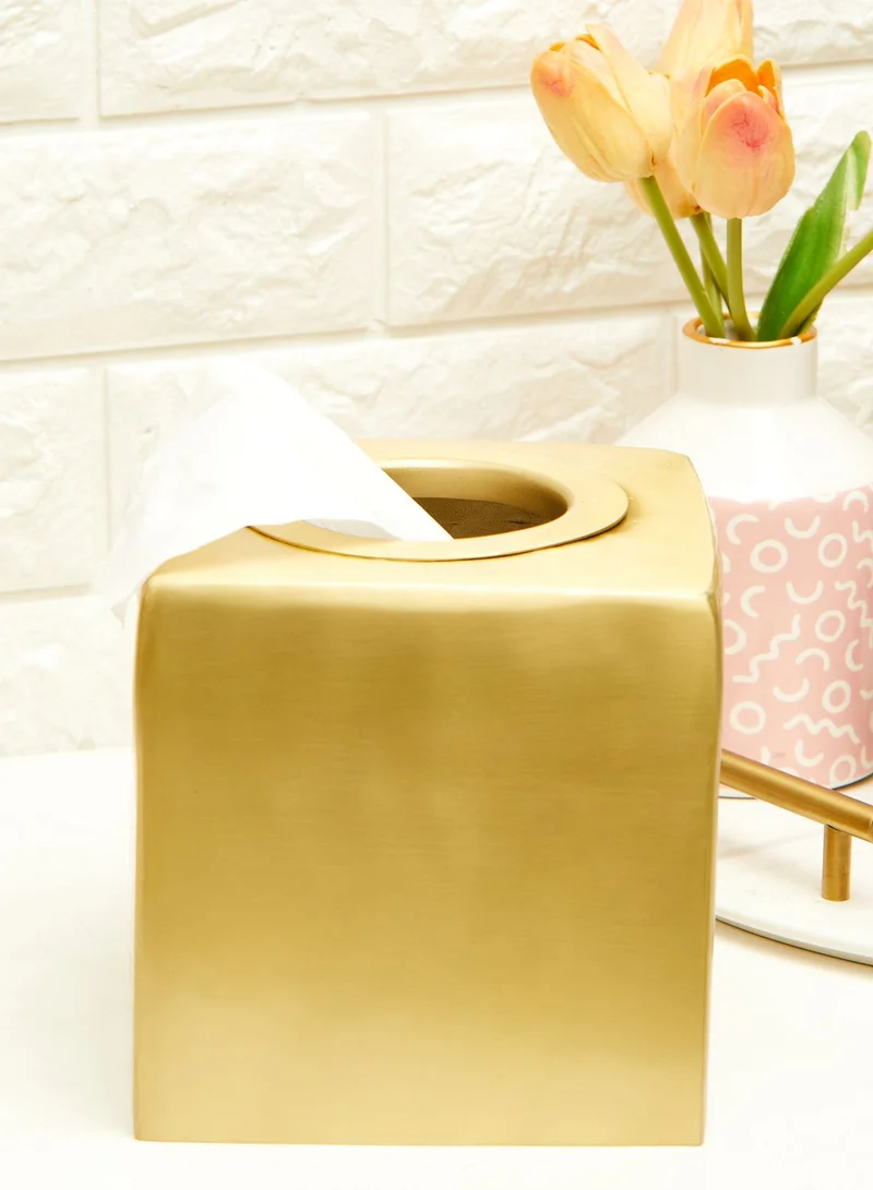 Kassatex Metallic Nile Tissue Box Cover