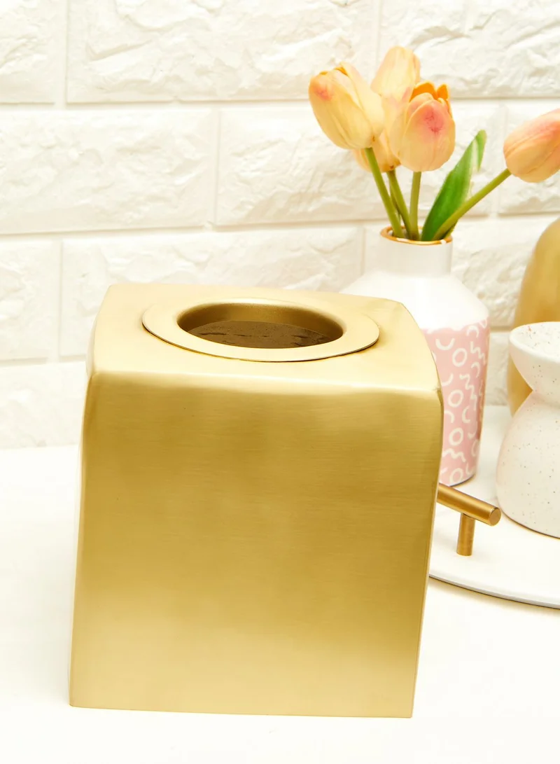 Kassatex Metallic Nile Tissue Box Cover
