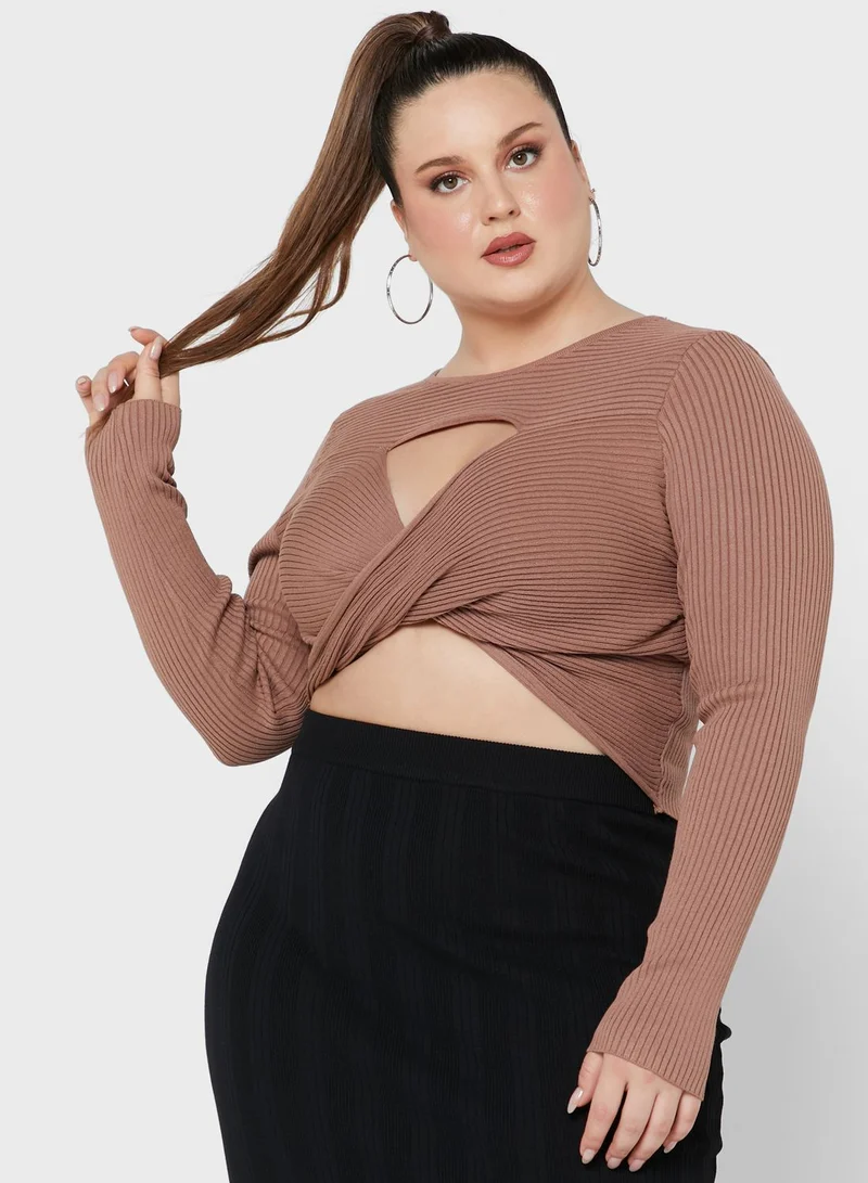 Cotton On Curve Curve Foxy Twist Long Sleeve