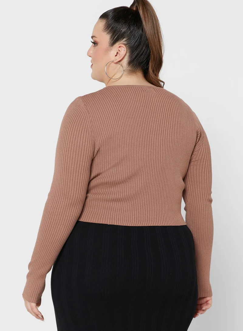 Cotton On Curve Curve Foxy Twist Long Sleeve