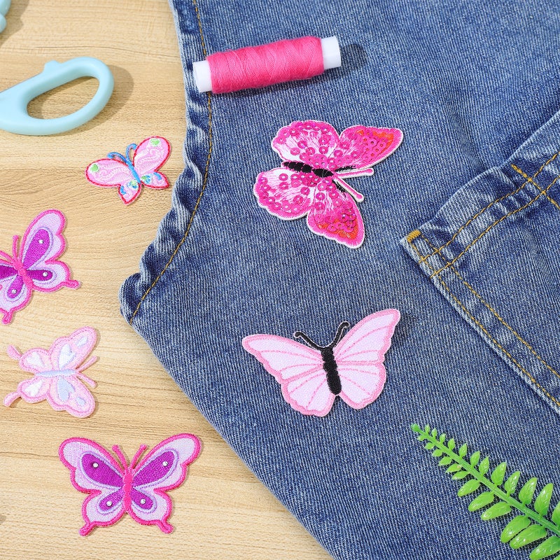 10pcs Embroidery Applique DIY Cloth Patches Sewing Accessories - Image 5