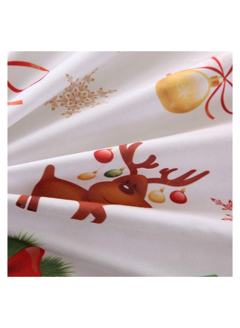 طقم أغطية لحاف مطبوع 3 قطع، مطبوع بطبعة غزلان، مع 2 غطاء وسادة، طقم أغطية لحاف، لديكور غرفة النوم المنزلية - Image 4