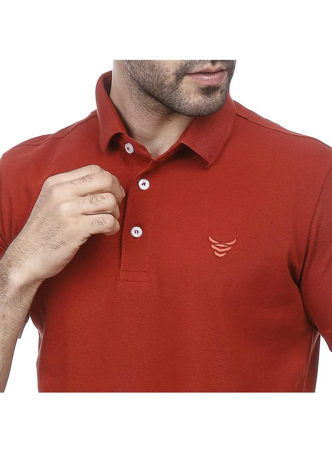 Coup Solid Polo-Shirt with Short Sleeves