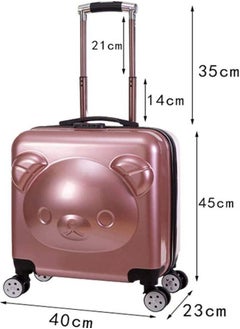 Generic Cute Children Trolley Case Universal Wheel 3D Cartoon Pattern Password Travel Luggage  Waterproof and Anti-theft 20 Inch Suitcase  - Image 2