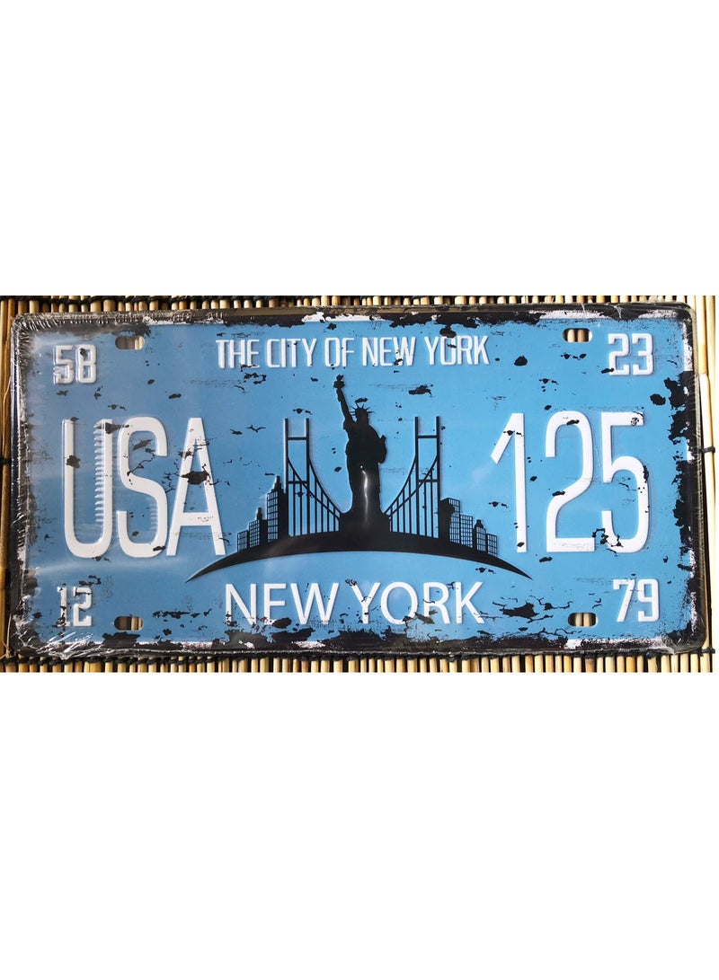 LINGWEI 18PCS Wall Metal Plate Metal Wall Plate Poster Metal Poster Plate Wall Decorative Metal Plate Car Plate Modern Desing Car Plater Tin Plate Wall Art Signs Wall Decoration Print Poster Plate - Image 4