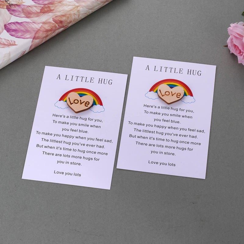 MIXJOY a Tinny Little Pocket Hug Token with Poem Card for Isolation Gift, Miss You, Thinking of You, Quarantine Gift for Family and Friends - Image 5