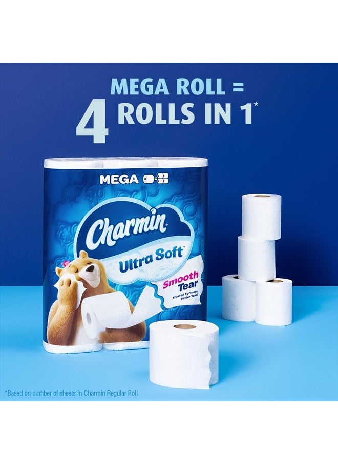 Charmin - Ultra Soft Toilet Paper 6 Mega Rolls = 24 Regular Rolls - Image 1