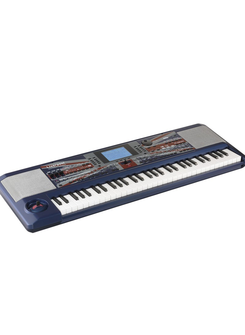 Korg Liverpool | 61-Key Professional Arranger Keyboard | 100 Beatles Songs | HI Synthesis | Auto Accompaniment | Blue - Image 2