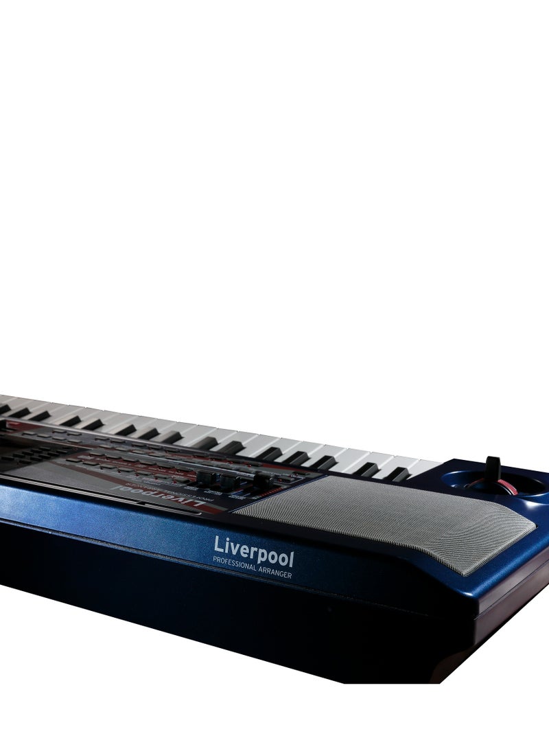 Korg Liverpool | 61-Key Professional Arranger Keyboard | 100 Beatles Songs | HI Synthesis | Auto Accompaniment | Blue - Image 3