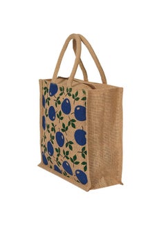 Kuber Industries Kuber Industries Shopping Bag|Jute Eco-Friendly & Reusable Grocery Bag|Hand Bag With Zip & Handle for Daily Use|(Brown)  - Image 1