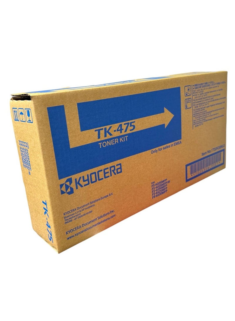 KYOCERA Toner TK-475 Black 15,000 Pages yield / 6025/6030/6525/6530