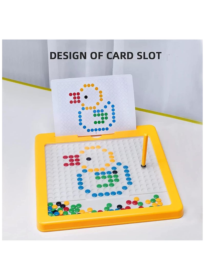 general Magnetic Drawing Board, Large Doodle Board with Magnetic Pens and Beads, Magnetic Dot Art, Travel Toys for Boys and Girls 3 4 5 6 years old - Image 3