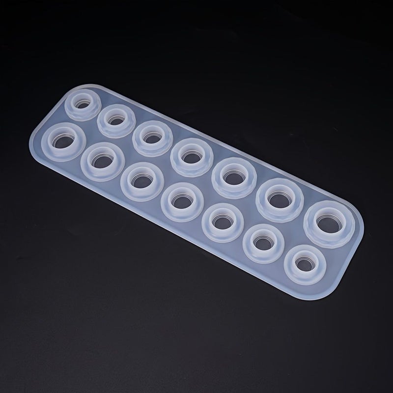 White 14 Cavity Rhombus Ring Mold for DIY Jewelry Making Supplies - Image 5