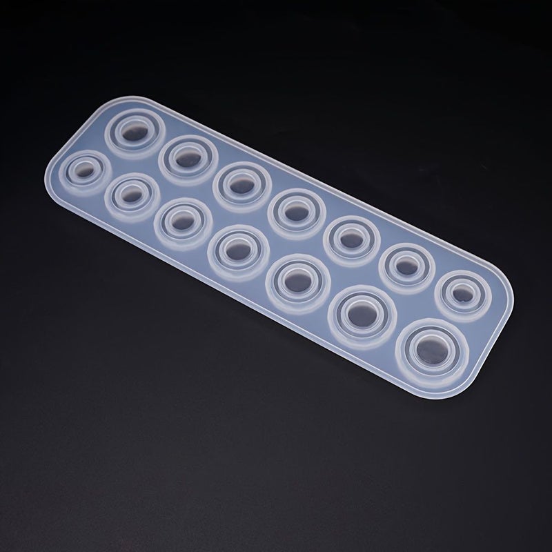 White 14 Cavity Rhombus Ring Mold for DIY Jewelry Making Supplies - Image 4