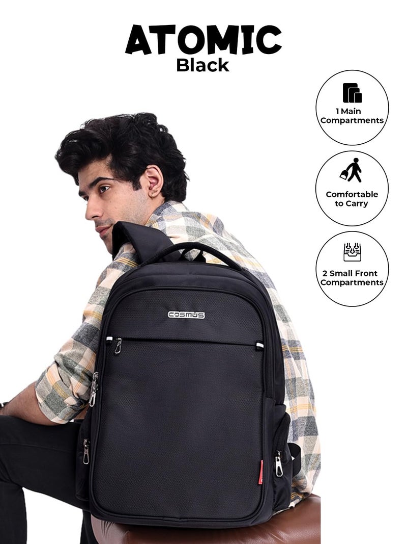 COSMUS Atomic 30 Litre Black Laptop Backpack (Medium Size) - Image 5