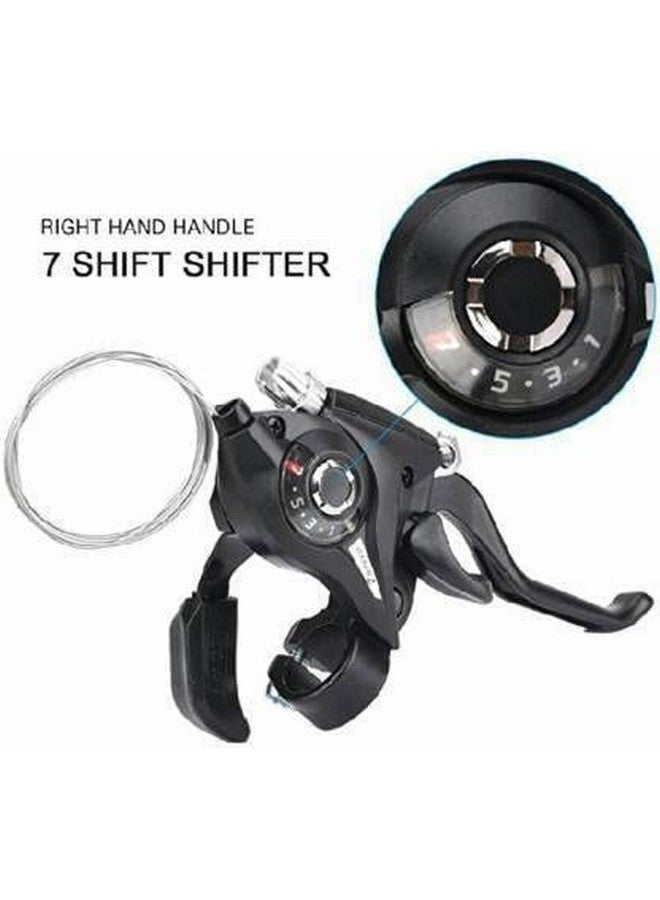 SHIVEXIM Premium 3 x 7 Speed & 3 x 7 Vitesses Gear Shifter Shift/Brake Lever Bicycle Brake Disk, Black finish, Aluminum - Image 3