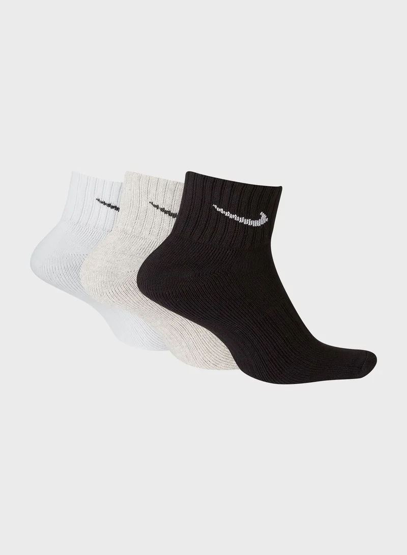 Nike 3Ppk Value Cotton Quarter (S,M)
