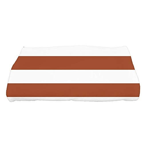 AMZ Large Beach & Pool Towel - 30"x60" Oversized Cabana Stripe, Hotel Quality-Luxuriously Soft, Absorbent & Plush Towel