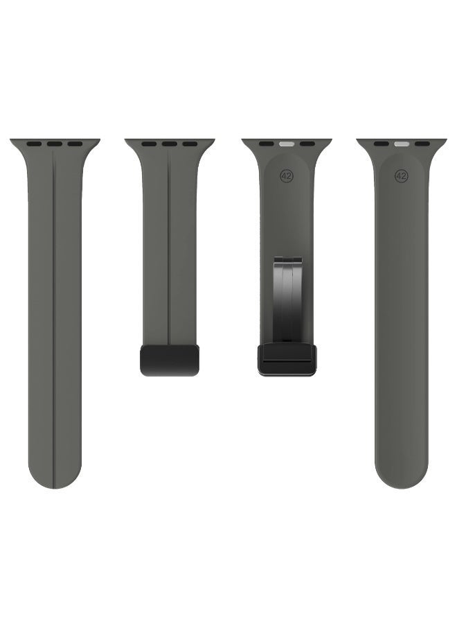 ChicVibe Magnetic for Apple Watch Band 49mm 46mm 45mm 44mm Women men,Silicone Sport Strap Replacement WristBands for Apple Watch Series 11/10/9/ultra 2/ultra 3/8/ultra/7/SE/SE 2nd/6/5/4/3/2/1,iWatch Bands - Image 4