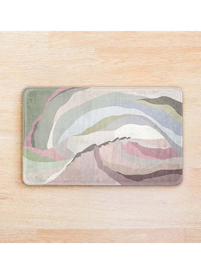 ريزاريز مفرش باب سوبر سوفت وردي ضبابي وردي اللون فائق النعومة، مانع للانزلاق قابل للغسل، 50 × 80 سم - Image 2