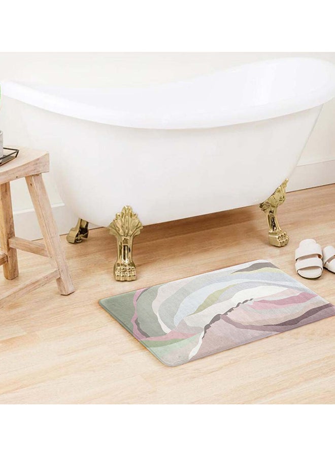 ريزاريز مفرش باب سوبر سوفت وردي ضبابي وردي اللون فائق النعومة، مانع للانزلاق قابل للغسل، 50 × 80 سم - Image 3