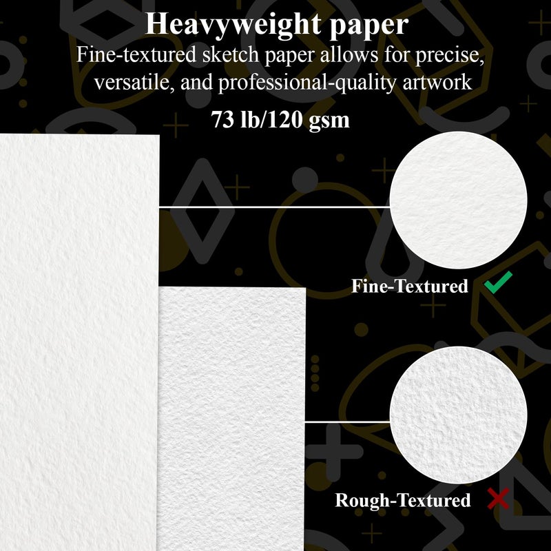Fuxi Sketch Book for Kids, 9" x 12" Kid Sketchbook, 100 Sheets (73lb/120gsm) Drawing Paper for Kids, Spiral Sketch Pad for Kid, Easter Basket Stuffers. - Image 3