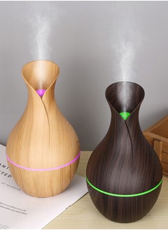 Generic Ramadan Decoration Aroma Essential Oil Diffuser,Desk Humidifiers,USB Powered Wood Grain with 7 Soothing Colors LED for Home, Yoga, Office  - Image 2