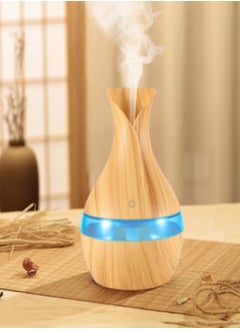 Generic Ramadan Decoration Aroma Essential Oil Diffuser,Desk Humidifiers,USB Powered Wood Grain with 7 Soothing Colors LED for Home, Yoga, Office  - Image 3